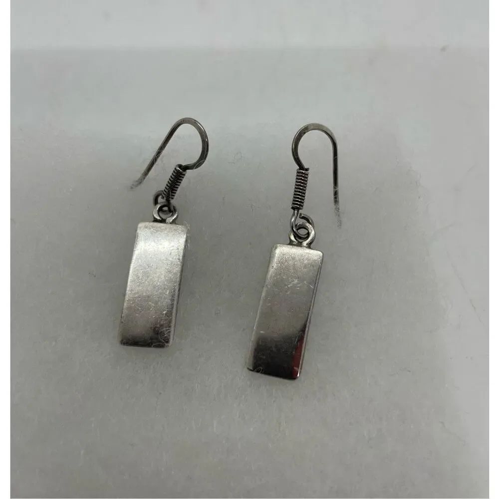 Vintage 925 Sterling Silver Dangle Drop Earrings